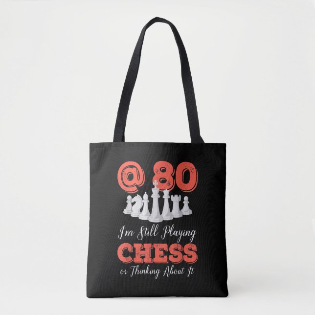 Bolsa Tote Presente de Aniversário Engraçado 80 - Rainha do X (Frente)