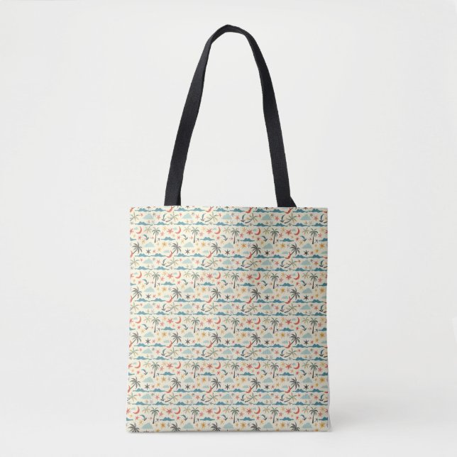 Bolsa Tote Presente de Aniversário | O Oceano É uma Imagem Ce (Frente)