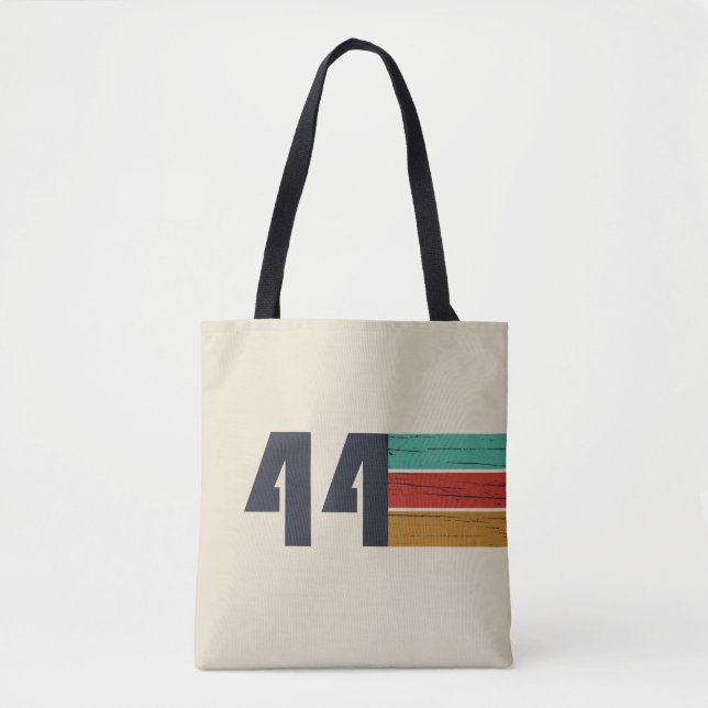 Bolsa Tote presente de aniversário vintage nascido em 1944 (Frente)