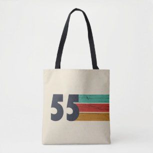 Bolsa Tote Presente de aniversário vintage nascido em 1955