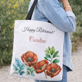 Bolsa Tote Presente de Aposentadoria para Ela Aquarela Papoul
