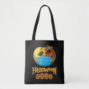 Bolsa Tote Presente de aranha Máscara De Abóbora E Aranha D
