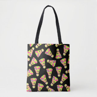 Bolsa Tote Presente de Badminton Shuttlecock Art