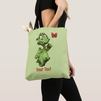 Bolsa Tote Presente de Borboleta de Monstro Fofo