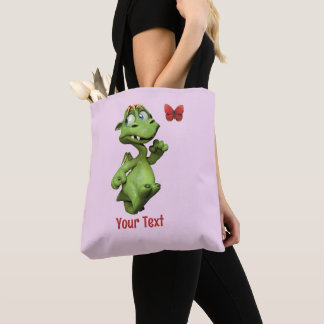 Bolsa Tote Presente de Borboleta de Monstro Fofo