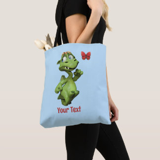 Bolsa Tote Presente de Borboleta de Monstro Fofo