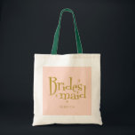 Bolsa Tote Presente de Bridesmaid do Ouro rosa<br><div class="desc">Botão de Festa de solteira do Ouro rosa</div>
