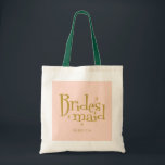 Bolsa Tote Presente de Bridesmaid do Ouro rosa<br><div class="desc">Botão de Festa de solteira do Ouro rosa</div>