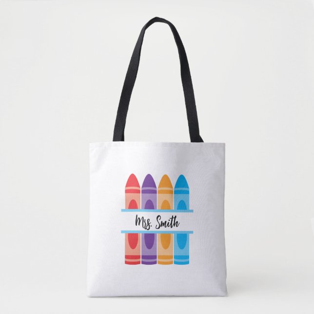 Bolsa Tote Presente de Canvas de professor personalizado para (Frente)