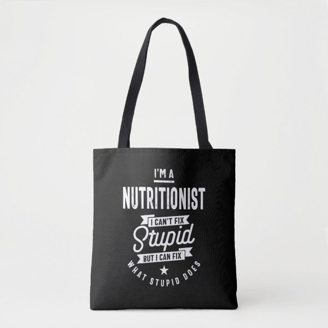 Bolsa Tote Presente de Cargo Nutricionista (Frente)