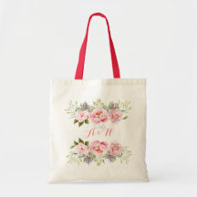 Presente de Casamento do Monograma da Verruga Flor