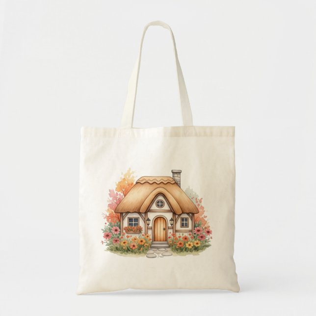 Bolsa Tote Presente de casamento único Casa pequena de conto  (Frente)