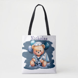 Bolsa Tote Presente de Chá de fraldas de Delight Boy do Urso 