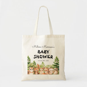 Bolsa Tote Presente de Chá de Menino de Animais da Floresta