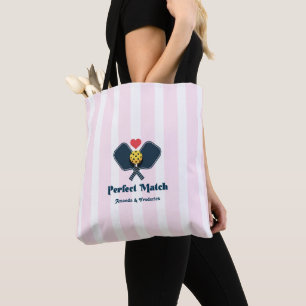 Bolsa Tote Presente de Chá de Noiva de Pickleball Elegante