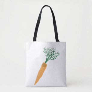 Bolsa Tote Presente de Colheita de Cenoura de Laranja Fresca 