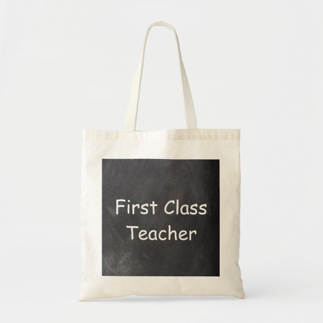 Bolsa Tote Presente de Design de Quadro Negro para Professor  (Frente)