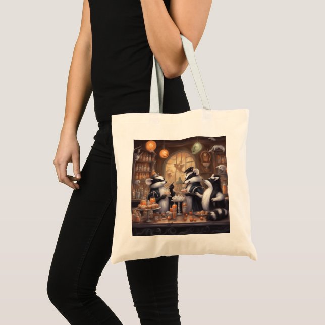 Bolsa Tote Presente de doce de festa de Halloween do pequeno  (Frente (produto))