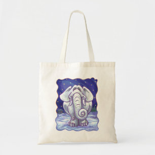 Bolsa Tote Presente de Elefante Branco Bonito