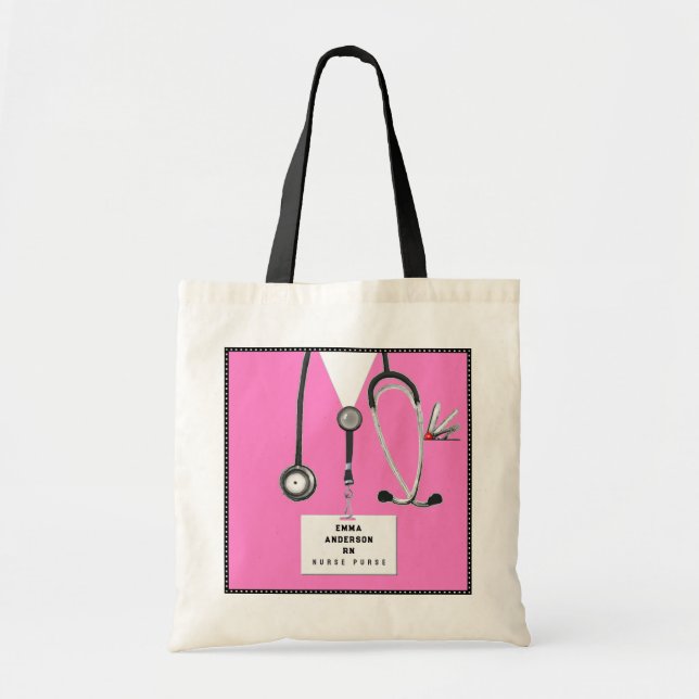 Bolsa Tote Presente de Enfermeiro Personalizado (Frente)