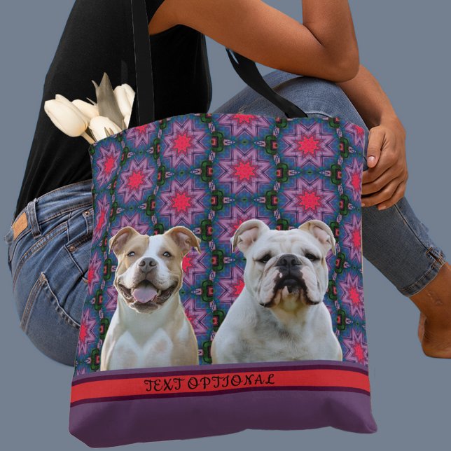 Bolsa Tote Presente de Foto Moderna Fofa para Mãe Amante de C (Criador carregado)