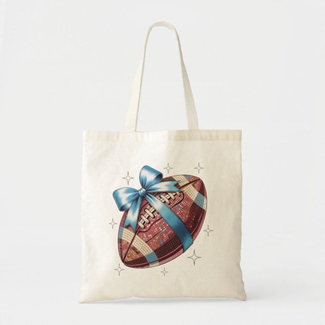 Bolsa Tote Presente de futebol de Gridiron com Gráfico de Arc (Frente)