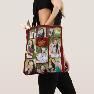 Bolsa Tote Presente de Graduação da Colagem de Fotos do Forma