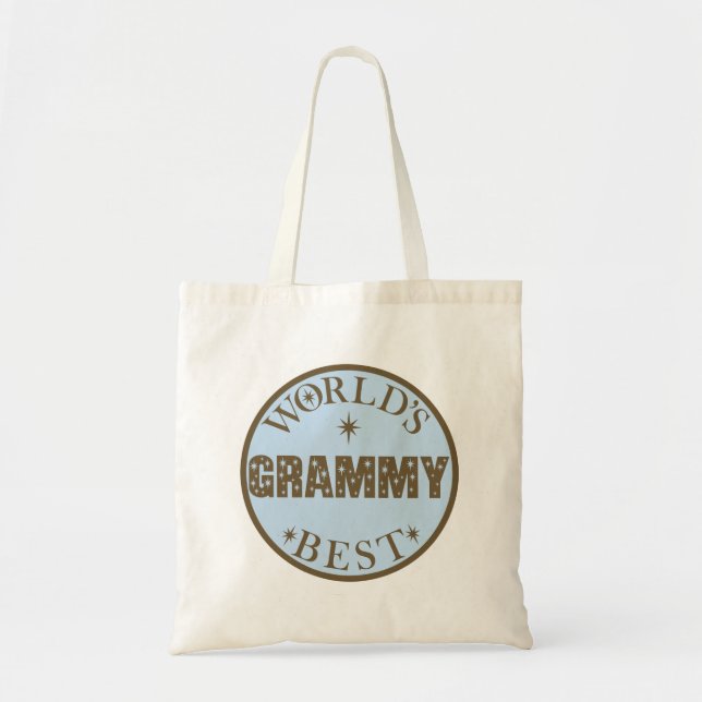 Bolsa Tote Presente de Grammy dos mundos o melhor (Frente)