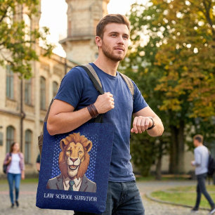Bolsa Tote Presente de Leão Funny para Advogado Estudante de 