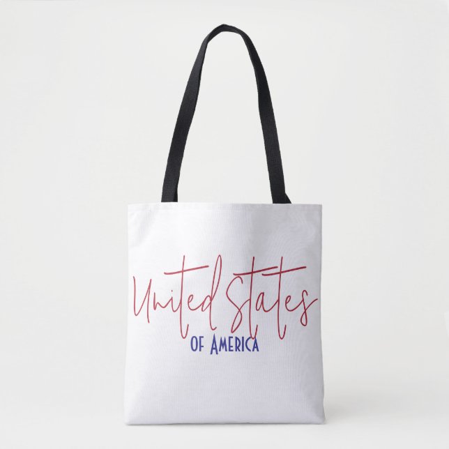 Bolsa Tote Presente de Lembrança de Viagem dos Estados Unidos (Frente)