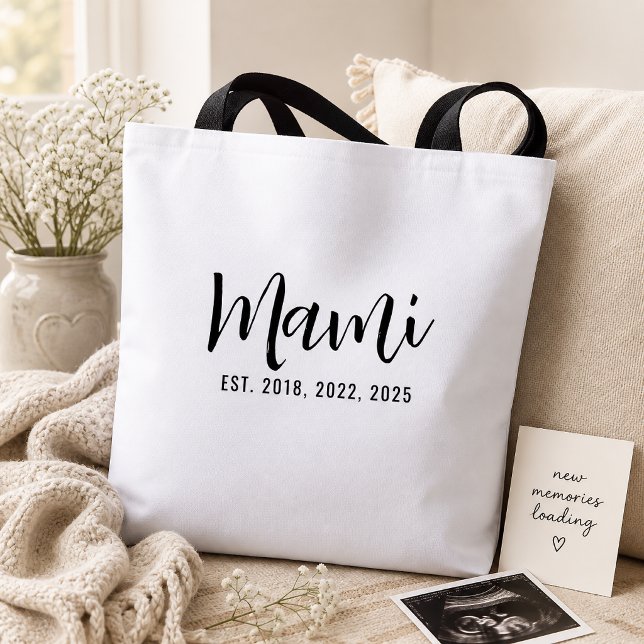 Bolsa Tote Presente de Mãe Estabelecida Mami (Criador carregado)