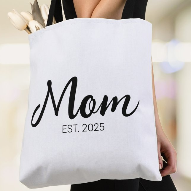 Bolsa Tote Presente de Mãe Estabelecida Nova Mãe (Criador carregado)