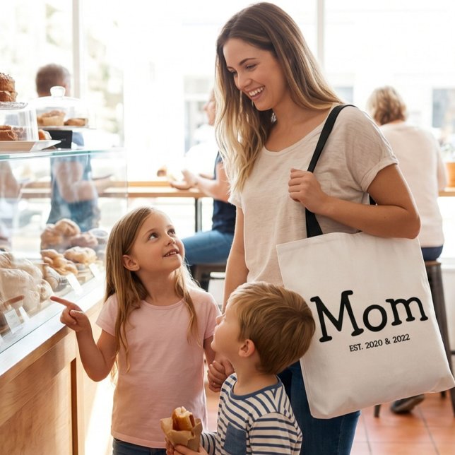 Bolsa Tote Presente de Mãe Estabelecida Nova Mãe (Criador carregado)