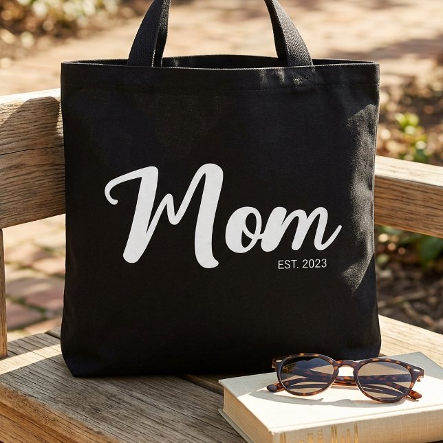 Bolsa Tote Presente de Mãe Estabelecida Nova Mãe (Mom Established New Mom Gift Tote Bag)