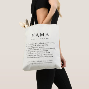 Bolsa Tote Presente de mãe polonesa - Ecru de definição de MA