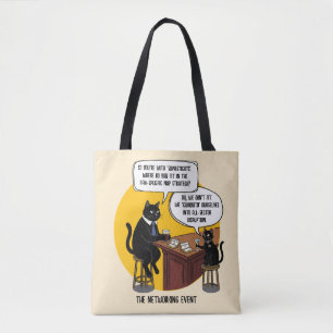 Bolsa Tote Presente de Meme de Evento de Networking de Humor