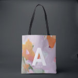 Bolsa Tote Presente de monograma personalizado com Abstrato d<br><div class="desc">Este design de saco de tote exclusivo apresenta uma pintura abstrato colorida com texto personalizado. Você pode personalizar o texto com seu nome e nome iniciais. Toda imagem no compro se origina de minha obra de arte original pintada à mão. Você não encontrará o mesmo design em nenhum outro lugar....</div>