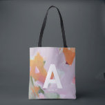 Bolsa Tote Presente de monograma personalizado com Abstrato d<br><div class="desc">Este design de saco de tote exclusivo apresenta uma pintura abstrato colorida com texto personalizado. Você pode personalizar o texto com seu nome e nome iniciais. Toda imagem no compro se origina de minha obra de arte original pintada à mão. Você não encontrará o mesmo design em nenhum outro lugar....</div>