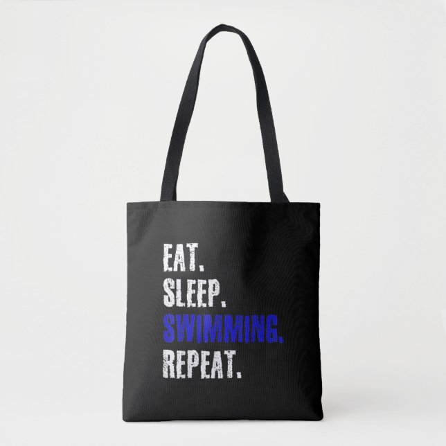 Bolsa Tote Presente De Nadação E Nadadores Design (Frente)