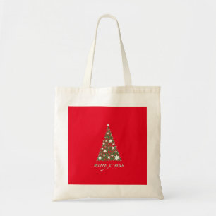 Bolsa Tote Presente de Natal Árvore de Santa Decorativa Perso