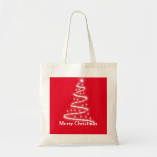 Bolsa Tote Presente de Natal em Árvore de Papais noeis Decora