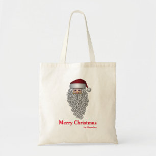 Bolsa Tote Presente de Natal para Papais noeis Decorativos Pe