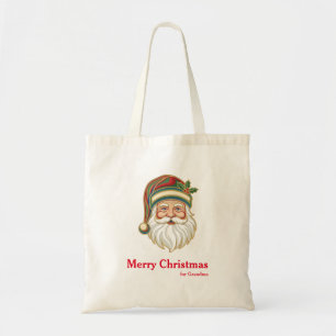 Bolsa Tote Presente de Natal Personalizado Decorativo Papai N