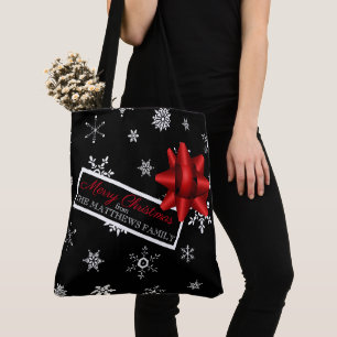 Bolsa Tote Presente de Natal Simulado Personalizado Realista