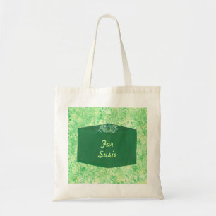Bolsa Tote Presente de Natal Verde com Bag Personalizada Arco
