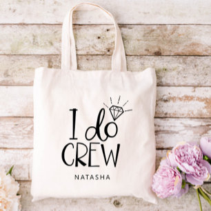 Bolsa Tote Presente de Noivado Diamond I Do Crew - Adicione s