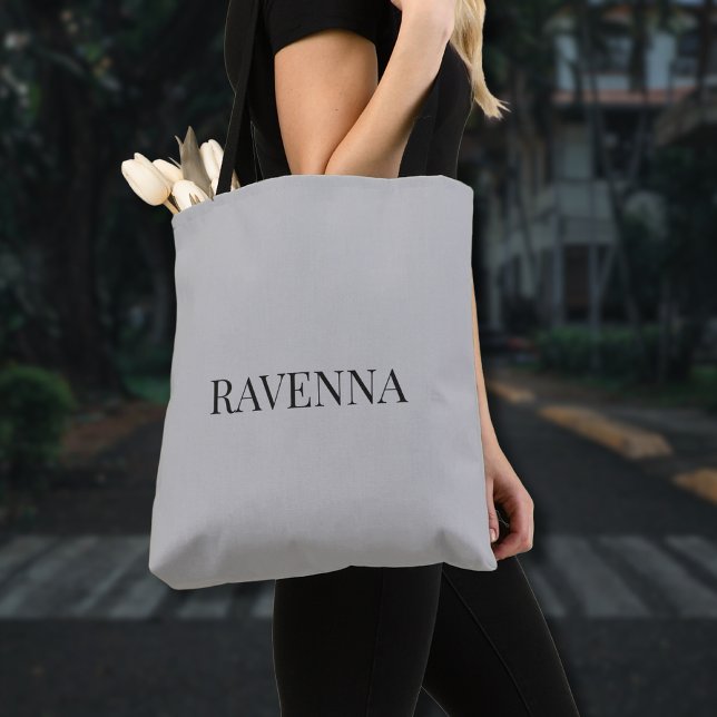 Bolsa Tote Presente de Nome Serif Personalizado de Luxo Greig (Criador carregado)