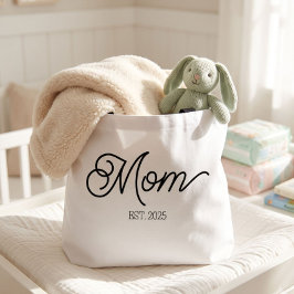 Bolsa Tote Presente de Nova Mãe Minimalista 'Mãe Estabelecida