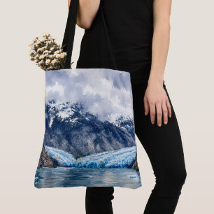 Bolsa Tote Presente de paisagem selvagem do glaciar aquarela 