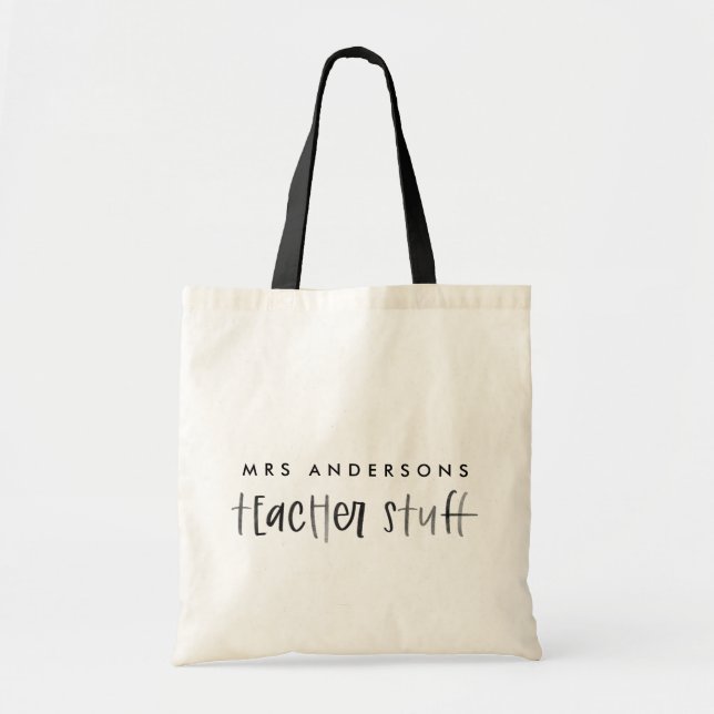 Bolsa Tote Presente de professor de orçamento mínimo para aqu (Frente)